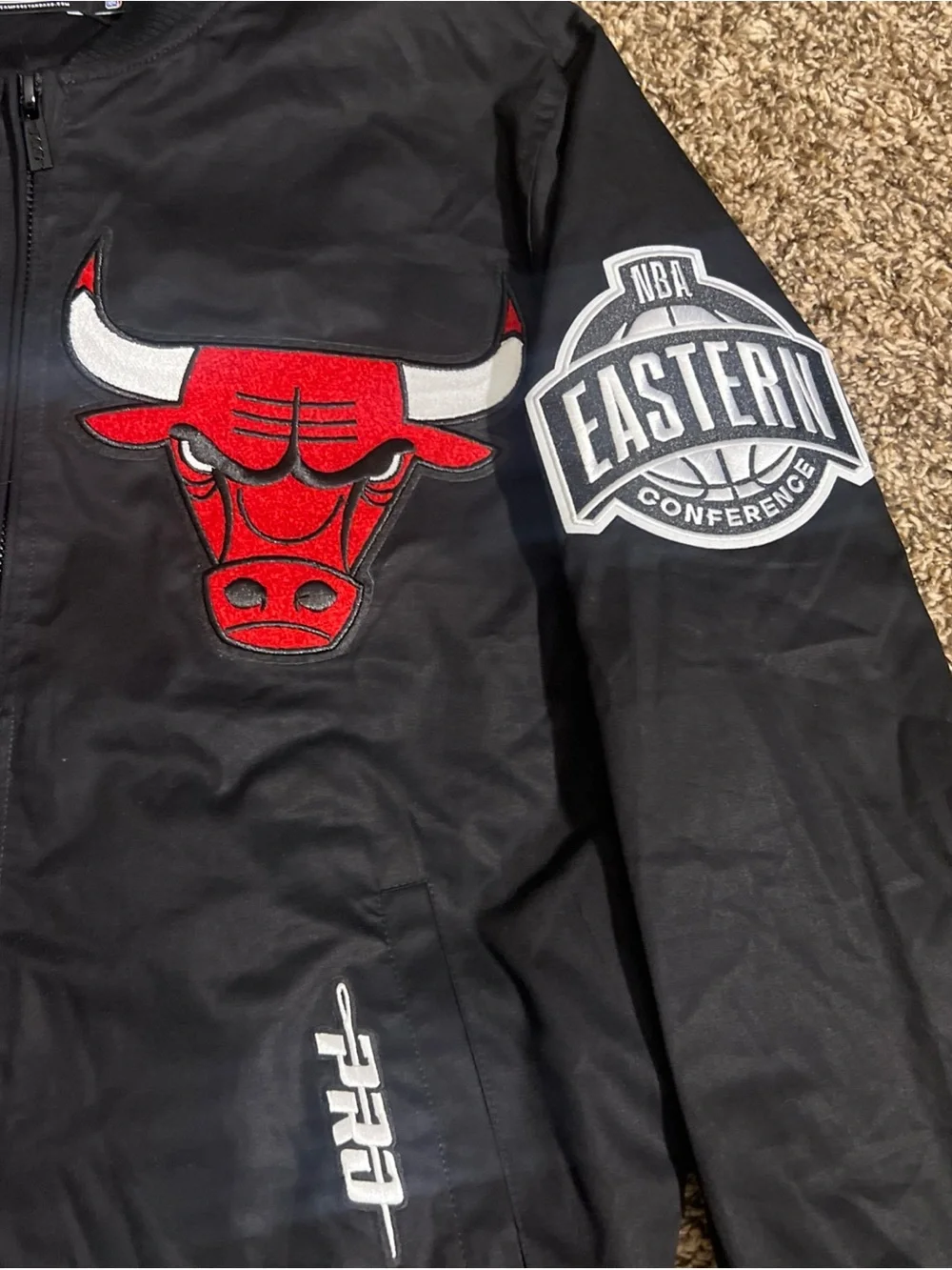 NBA Chicago Bulls Black Bomber Jacket pro standard